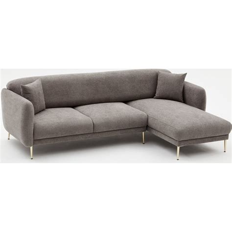 Simena Diwansofa Rechts Grau Gold 1999 99 Trendrum At