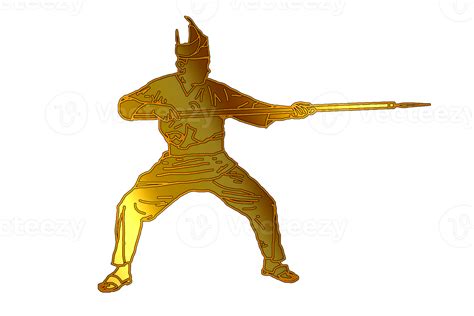 Malaya Warrior Movement Pattern Martial Art With Hold Spear 22924999 Png