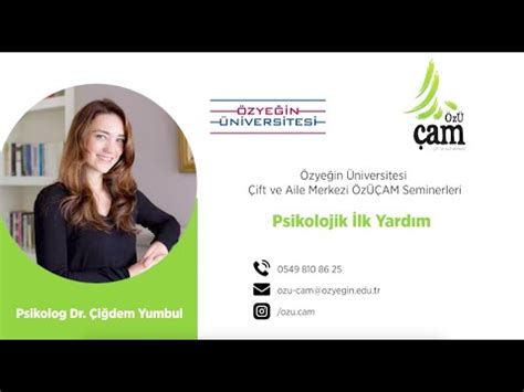 ÖzÜÇAM Seminerleri Her Yönüyle Travma Psikolojik İlk Yardım YouTube