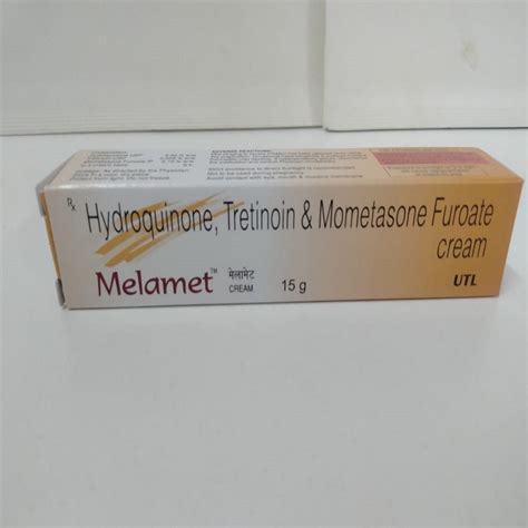 Hydroquinone Tretinoin Mometasone Melamet Skin Cream UTL Packing