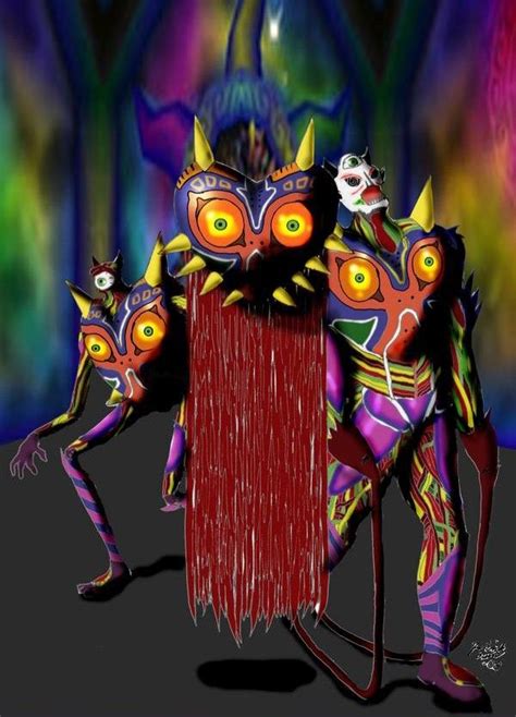 Legend Of Zelda Majora S Mask Art Boss Stages Majora S Mask Majora