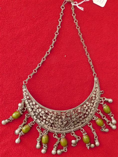 333 Indian Silver And Bead Necklace Circa 1920s Made Of Silver And Synthetic Beads The Item S