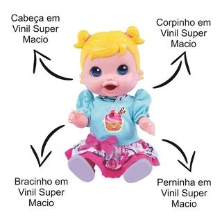 Boneca Baby Comidinha Alive Menininha Come E Faz Caquinha C Acessórios