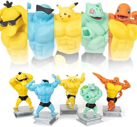 Pok Mon Figurine Salam Che Musculation Body Builder Jouet Collection