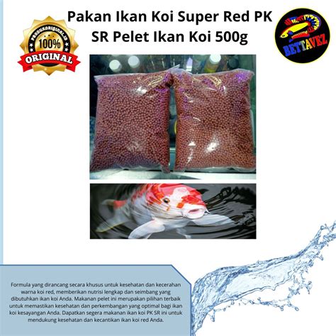 Pelet Ikan Koi Koki Komet Dll Super Red Diameter Mm Mm Isi