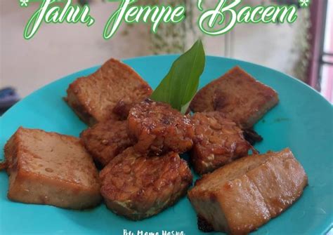 Resep Tempe Tahu Bacem Foody Bloggers