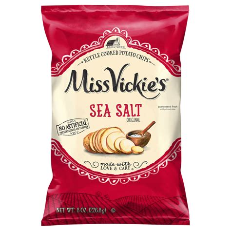 Save On Miss Vickie S Kettle Cooked Potato Chips Sea Salt Original