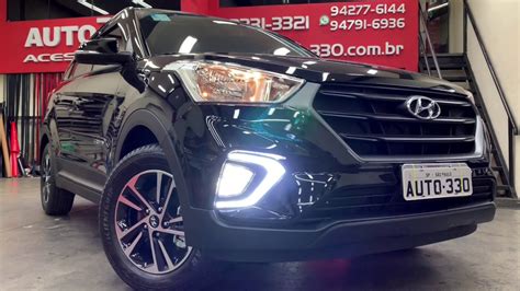 Faróis de Neblina Full Led Luz Diurna DRL para Hyundai Creta PCD