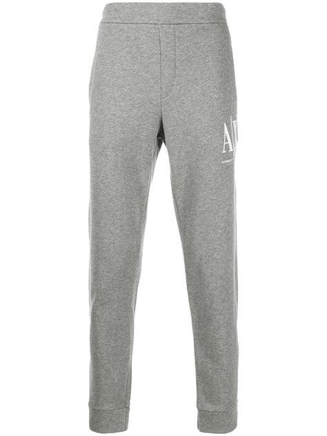 Armani Exchange Logo Embroidered Track Pants Farfetch