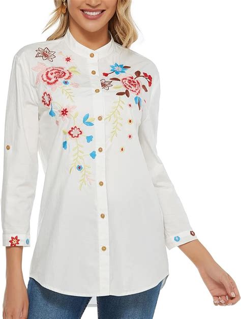 Camisas Bordadas Para Mujeres Atelier Yuwa Ciao Jp