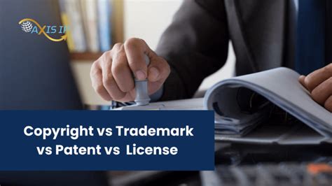 Difference Between Copyright Trademark Patent And License Axis Ip