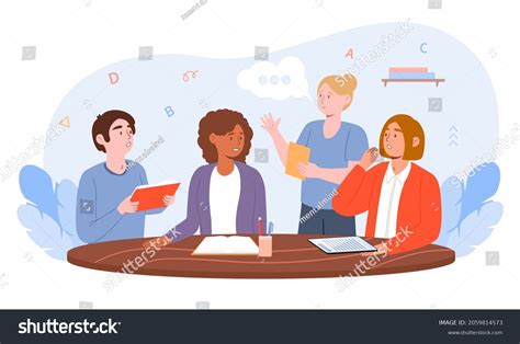 29607 Group Study Cartoon Image Images Stock Photos And Vectors