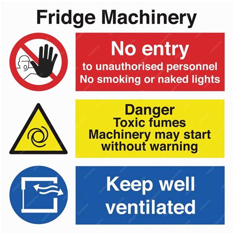 Premium Vector Site Safety Warning Sign Space Identification Signage