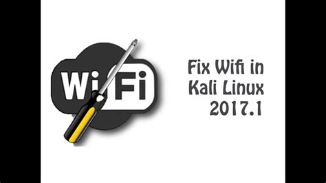 How To Enable Disable Wifi On Kali Linux Fix Wifi Kali Linux Youtube