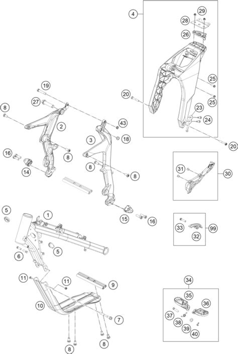 Cadre Pour Freeride E Xc Eu Esprit Ktm