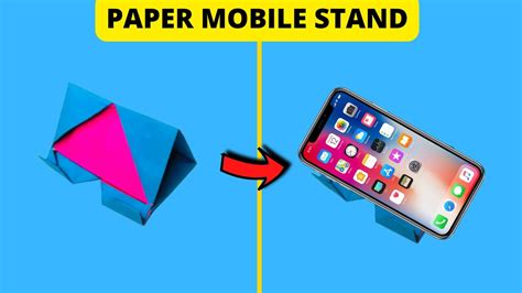 How To Make Paper Mobile Stand Without Glue Mobile Stand With Paper Origami Phone Holder