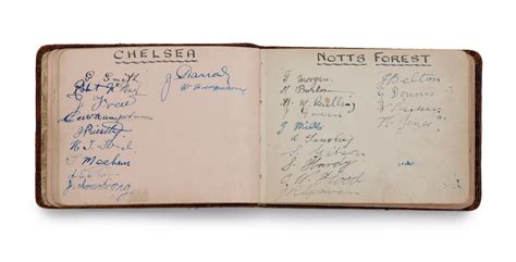 Bonhams 1920s Football Teams Autograph Book