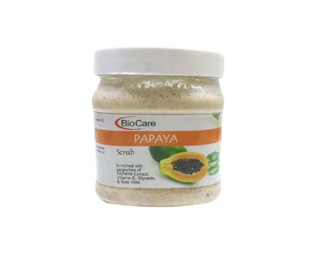 Buy GEMBLUE BIOCARE Papaya Scrub Enriched With Vitamin E Aloe Vera And