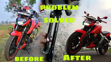 Apache Rtr V Side Stand Problem Solved Ll Side Stand Modification