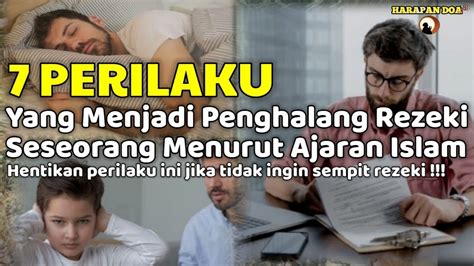 7 PERILAKU YANG BISA MENGHALANGI DATANGNYA REZEKI PENGHALANG REZEKI