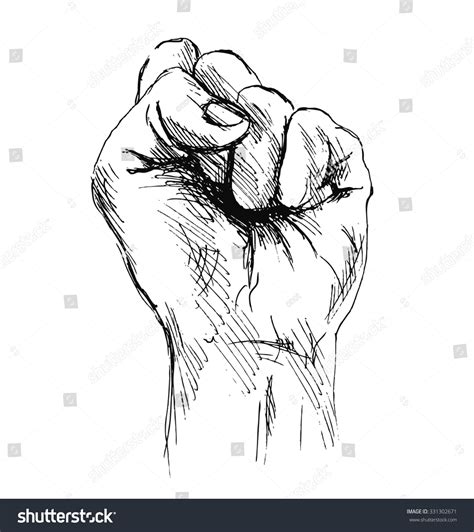 Hand Fist Sketch Images Stock Photos Vectors Shutterstock