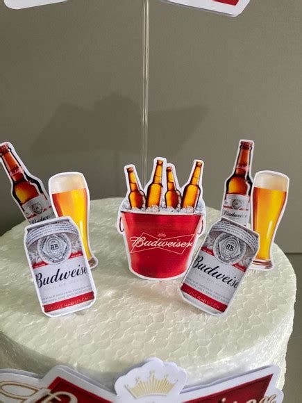 Topo De Bolo Budweiser Elo7 Produtos Especiais