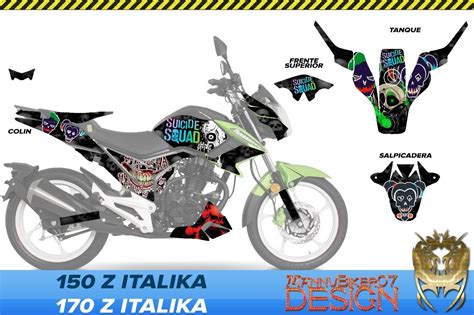 Italika Z Z Graficos Calcas Stickers Vinil Laminado Meses Sin