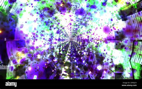 Colorful Shadow Tunnel D Illustration Vfx Background Wallpaper Artwork