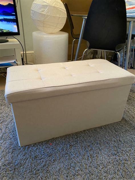 Beige Foldable Ottoman Storage Box In Wimbledon London Gumtree