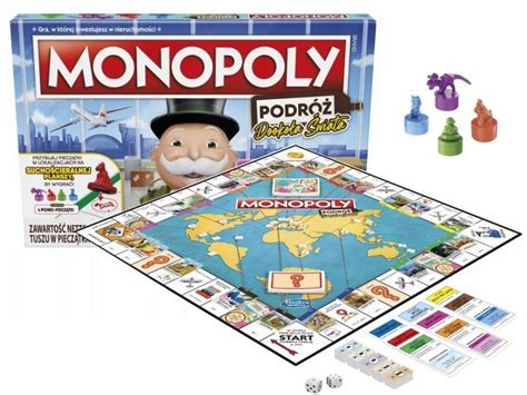 MONOPOLY CLASSIC GRA PLANSZOWA ORYGINALNA KLASYCZNA PODRÓŻ DOOKOŁA