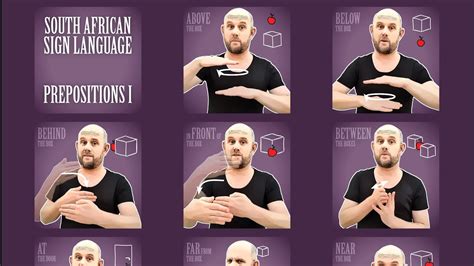 South African Sign Language Prepositions I Youtube