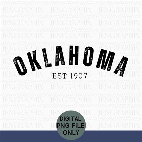 Oklahoma Png, Oklahoma State Png, Oklahoma Established Png, Distressed