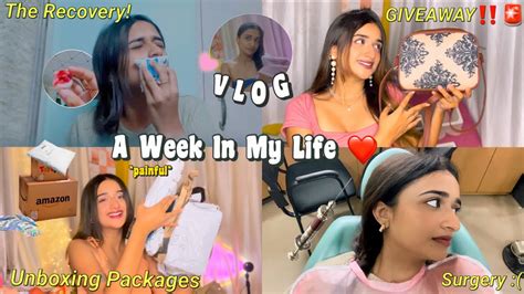 A Week In My Life Unboxing Packages Hospital Recovery Giveaway