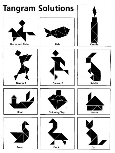 Tangram Puzzles Printable Free In 2024 Tangram Puzzles Tangram Free