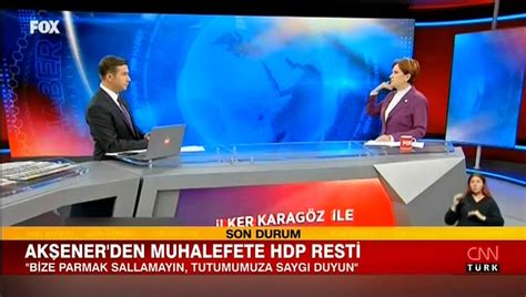 Akşener den muhalefete HDP resti Dailymotion Video