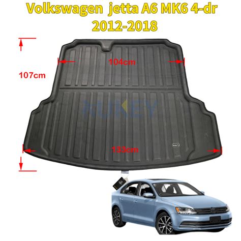 For Volkswagen Vw Jetta Mk Car Rear Trunk Cargo Boot Tray