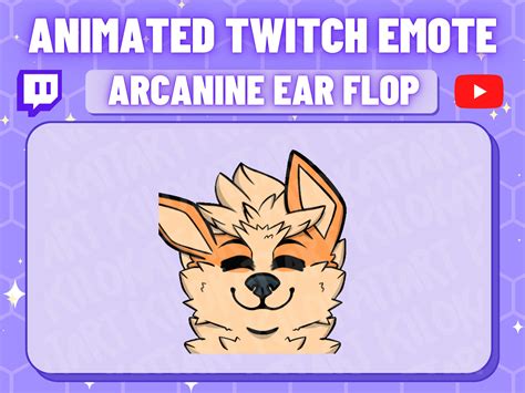 Animated Rave Cat Ear Flop Emote Kawaii Twitch Discord Stream Gaming