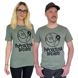 Popcultcha Records - Logo Sage Green Adult Unisex T-Shirt by Popcultcha ...