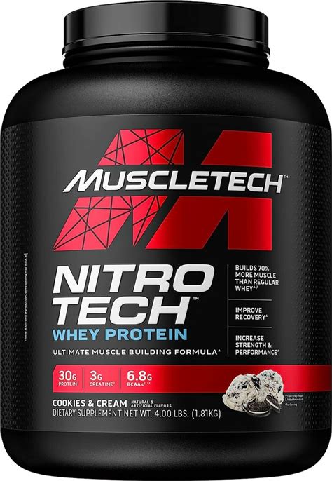 Nitro Tech Whey Protein Performance Lbs Prote Na Muscletech