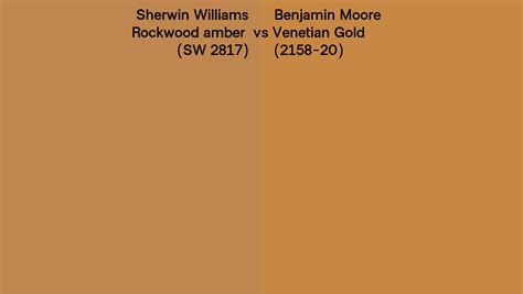 Sherwin Williams Rockwood Amber Sw Vs Benjamin Moore Venetian