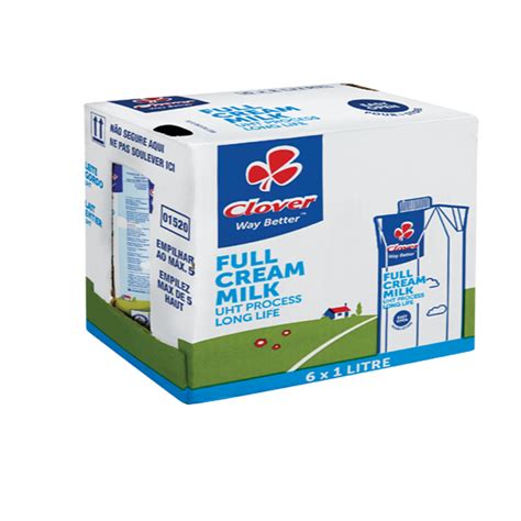 Clover Full Cream Milk 12 X 1l Shop Today Get It Tomorrow