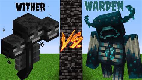 Warden Vs Wither Minecraft Mob Battle Youtube