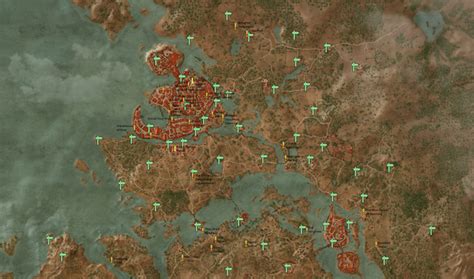 Novigrad And Velen Side Quest Map The Witcher 3 Wiki Guide Ign