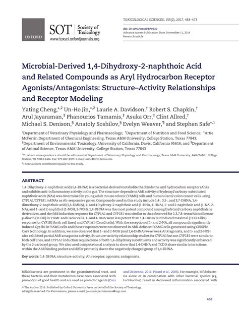 PDF Microbial Derived 1 4 Dihydroxy 2 Naphthoic Acid And Related