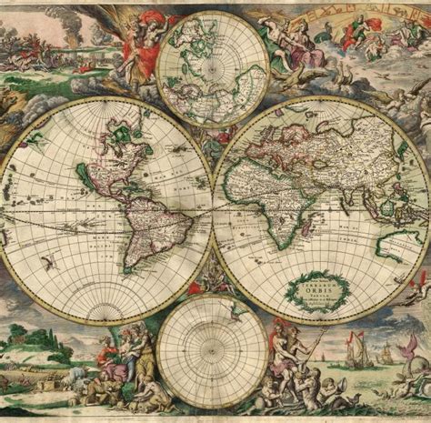 Puzzle Carte Du Monde Wyprodukowano W Amsterdamie 1689 1 000