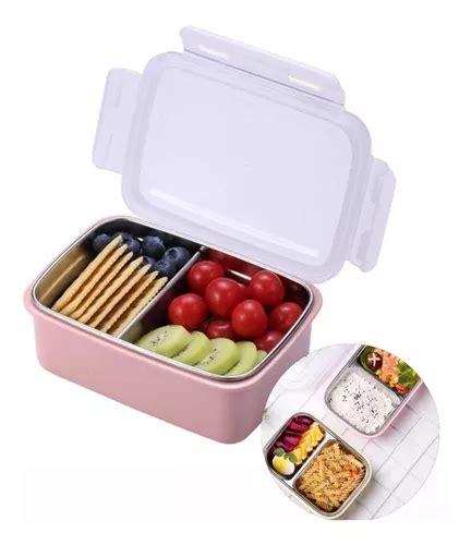 Vianda Lunchera Herm Tica Acero Inoxidable Divisiones