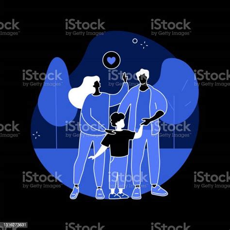 Ilustración De Padres Adoptivos Cariñosos Ilustración Vectorial Conceptual Abstracta Y Más