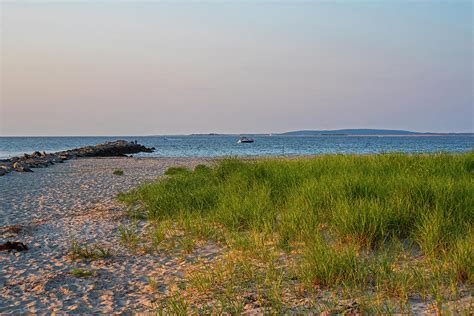 Green Harbor Beach Sea Grass and Jetty Marshfield MA Photograph by Toby ...