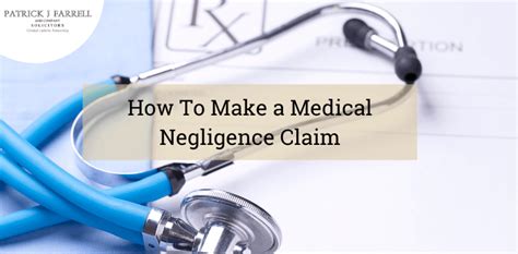 How To Make A Medical Negligence Claim Pjf Solicitors