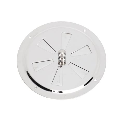 Butterfly Vent 304 Stainless Steel Cabin Round Louver Air Vent Cover With Center Handle Knob For